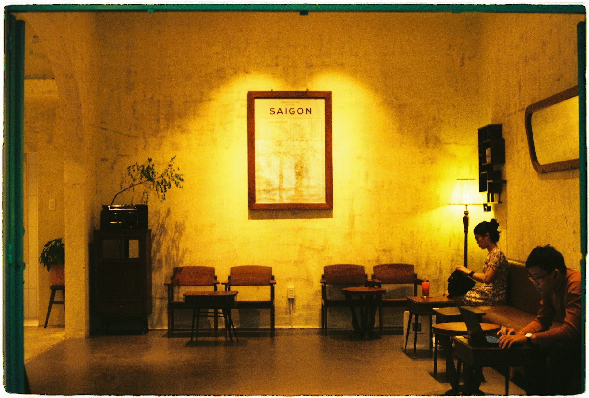 Couple inside an hotel