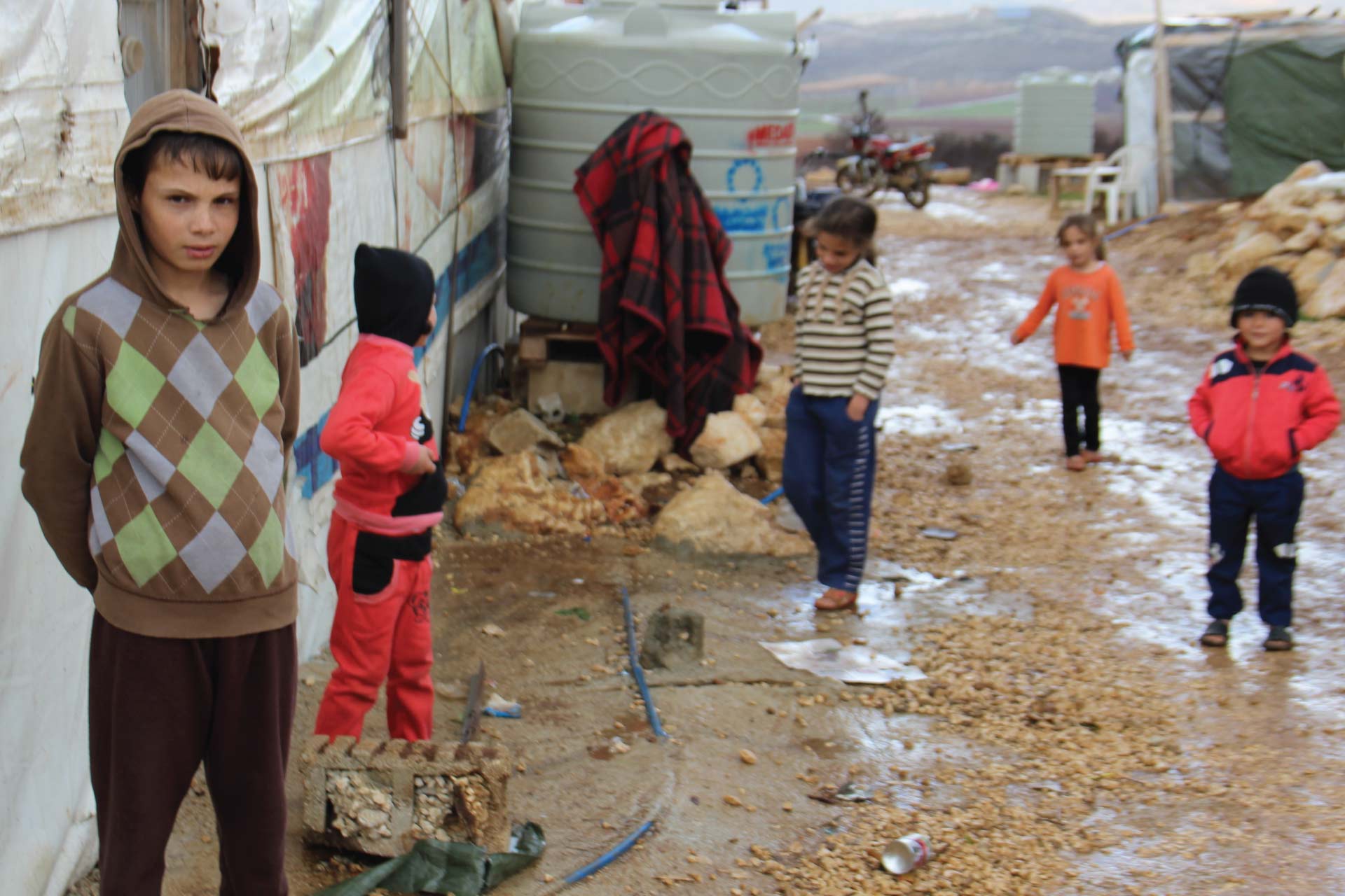 Child in refugee camps